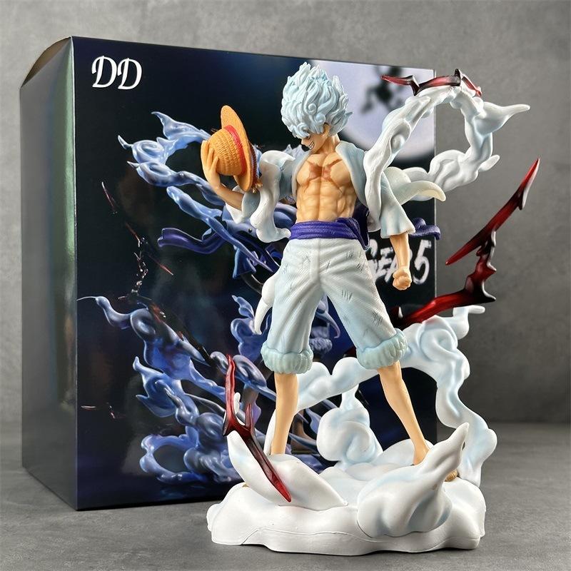 One Piece Figure MY Standing Posture Nika Luffy Battle Scene GK Statue Anime Figurine Model Room Desktop Ornament