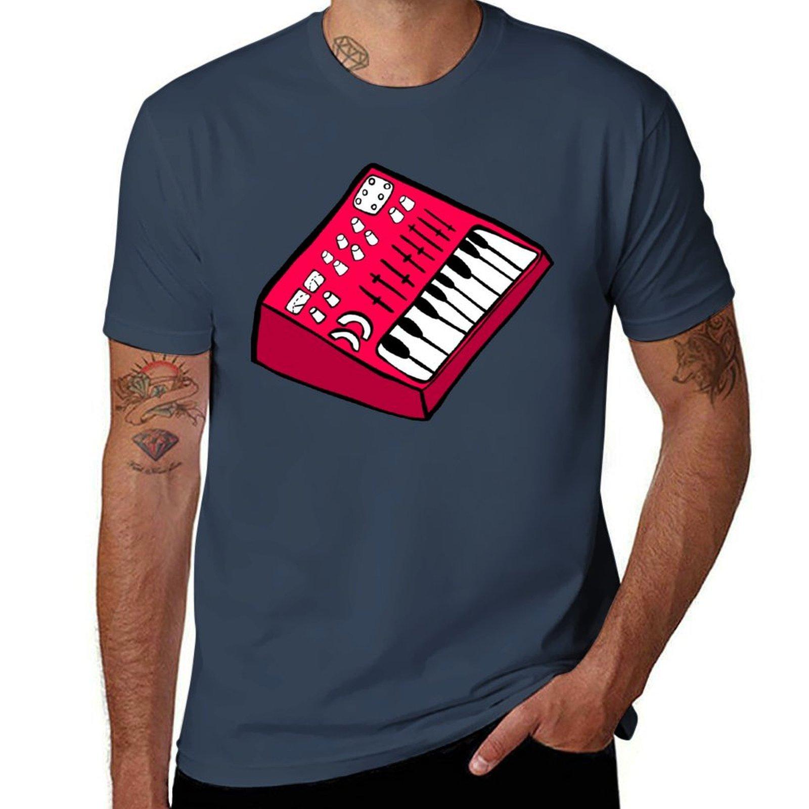 The Red Synthesizer TShirt No Iron Casual Short Sleeve Top S