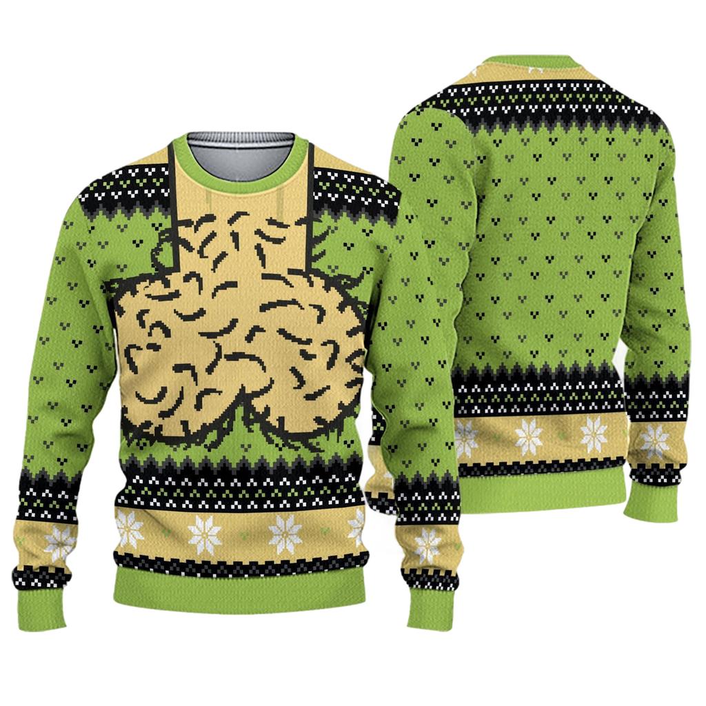 Unisex Christmas Long Sleeve Top Fun Holiday Party Casual Shirt for Men and Women