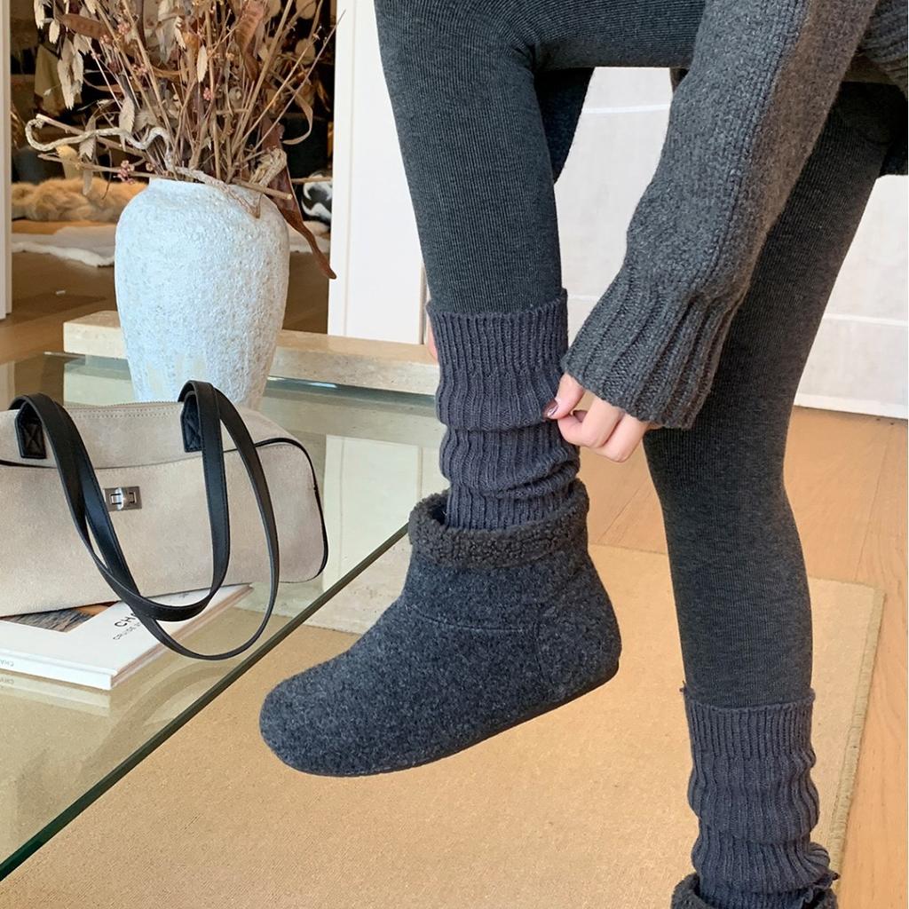 Cm height-increasing short boots cotton shoes snow boots women's thick-soled winter velvet warm and comfortable cotton boots