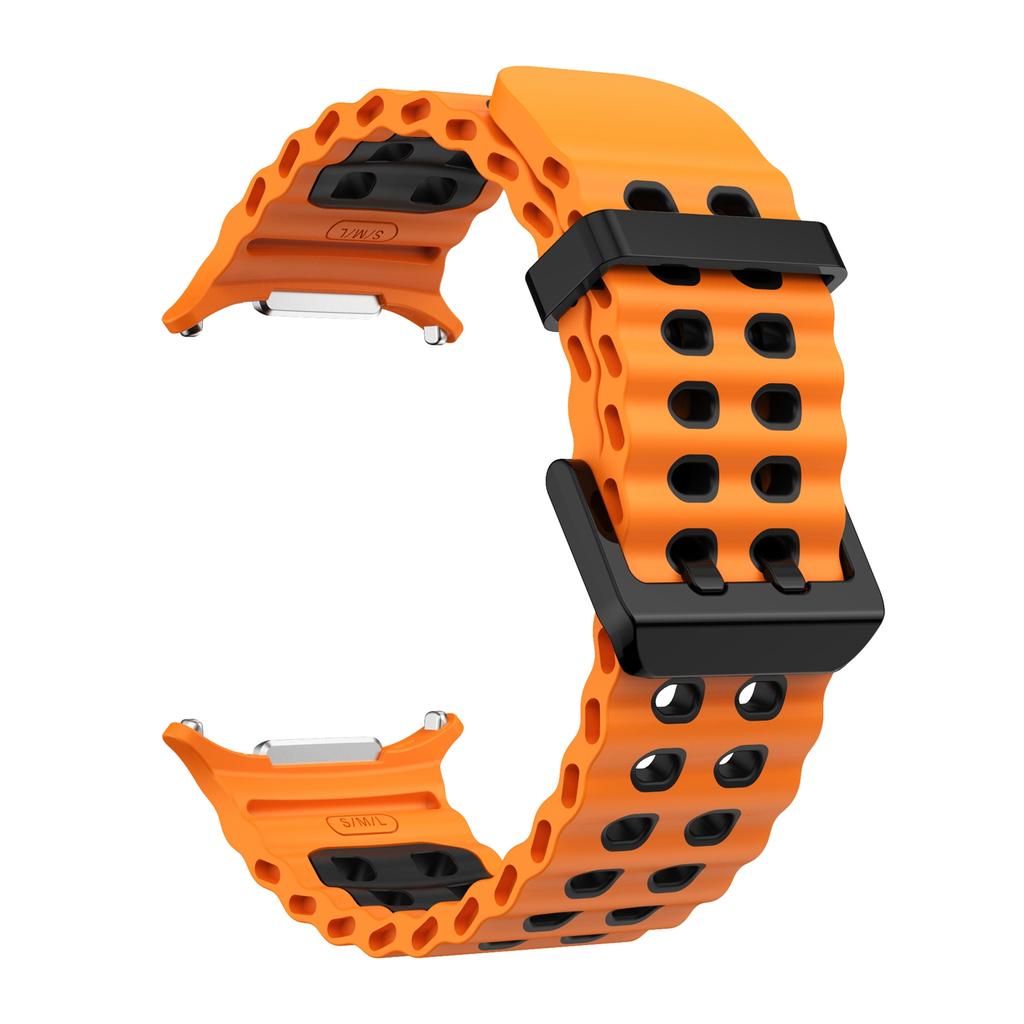 Two-Tone Sports Silicone Marine Strap For Samsung Galaxy Watch Ultra 2025 Band Bracelet For GalaxyWatch Ultra 47mm Watchband