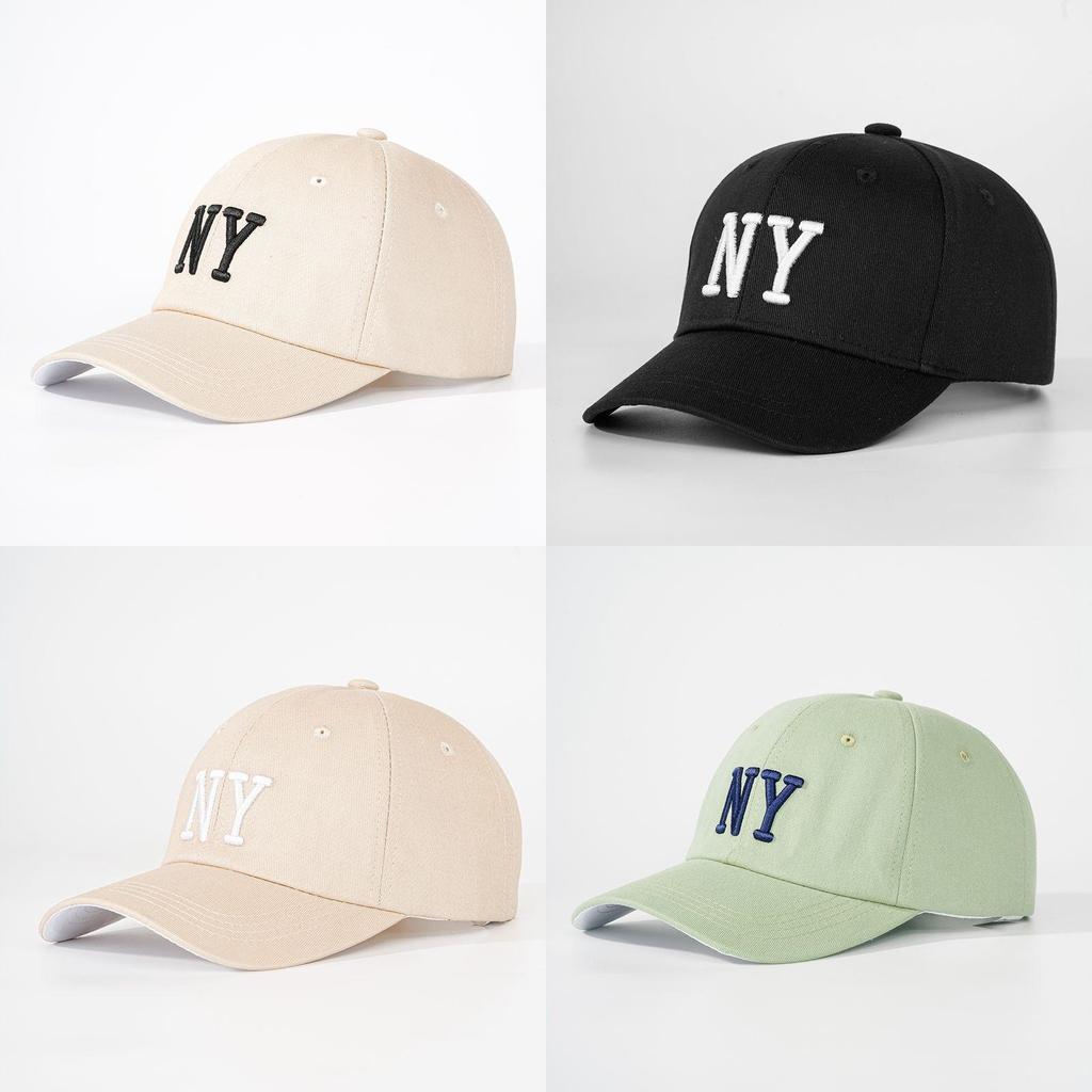 Cotton Baseball Cap With Embroidered Letters For Casual Wear And Sun Protection