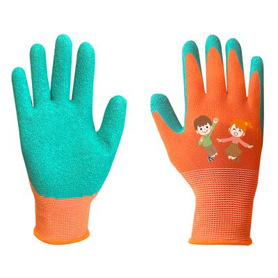 Children's Work Gloves, Latex-coated Polyester (crincle), Size 3
