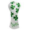 Golf Club Head Cover Lucky Clover Specification Golf Wood Cover Set Golf Driver Cover Head Cover for Fairway Hybrid Putter Cover Pin Type Aliennana