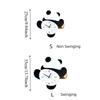 Silent Swinging Panda Wall Clock Cartoon Hanging Watch Festival Gifts Digital Clock  Living Rooms