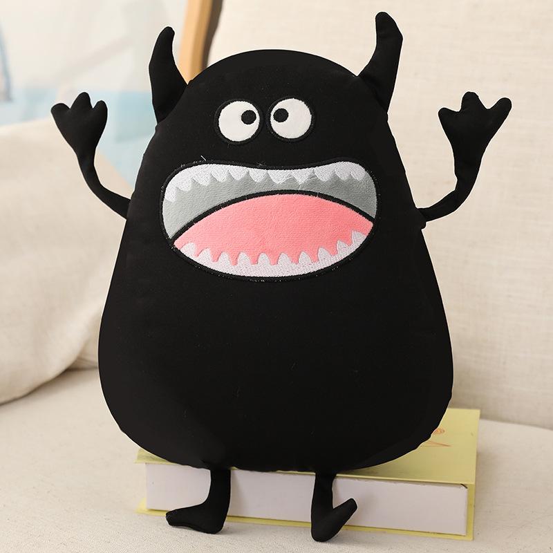 

Creative funny little black monster doll plush toy doll cute children soothing rag doll birthday gift 35cm（0.25kg）