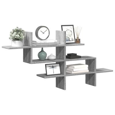 Vidaxl Wall Shelf, Sonoma Oak Grey, 124.5X18X60.5 Cm