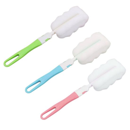 Easy Bottle Glass Cup Soft Sponge Cleaning Brush Kitchen Washing Scrubber Tool