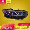 LED Headlight Assembly with RGB Daytime Running Lights for BYD Song Pro 19-24 Models