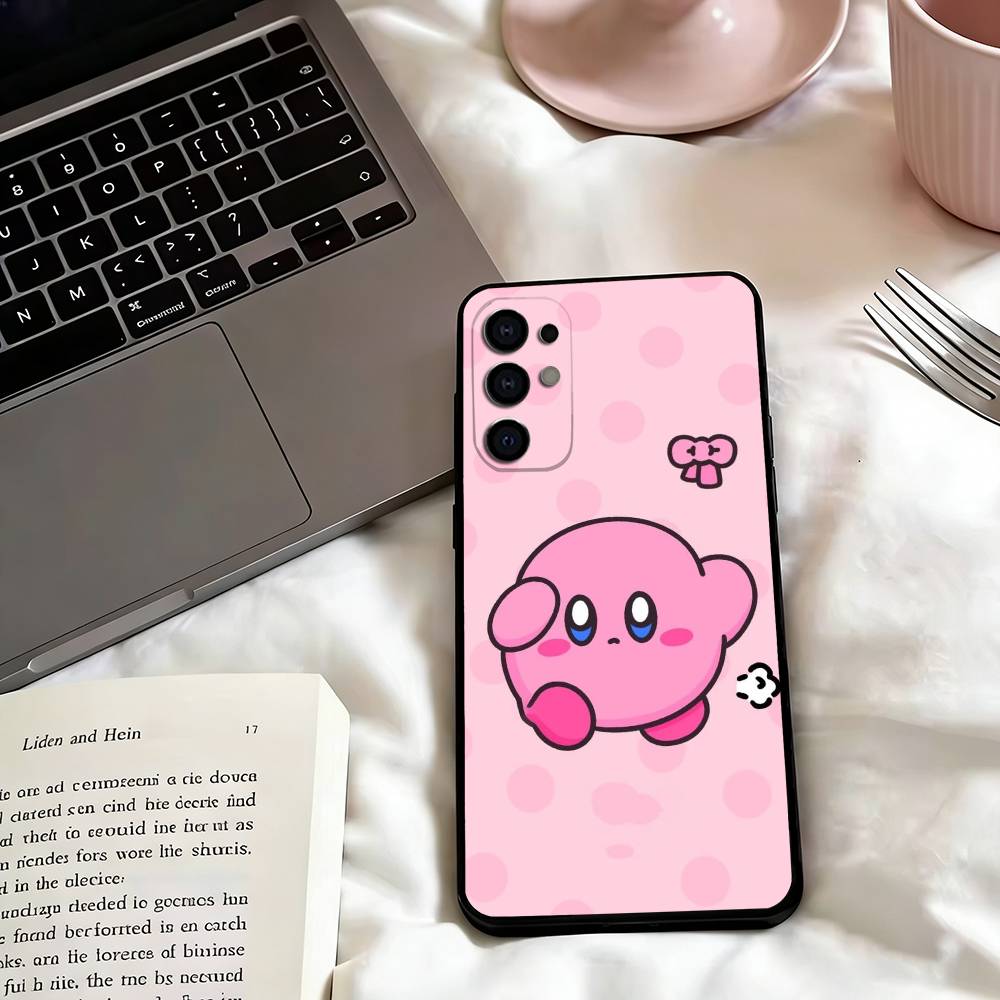 Cartoons Pink k-Kirbys-KK  Phone Case For Samsung S25,S24,S21,S22,S23,S30,Ultra,S20,Plus,Fe,Lite,Note,10,Black Cover