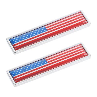 Anneome Car Decoration Sticker Metal Car Sticker Set Easy To Apply Flag Decal for Car