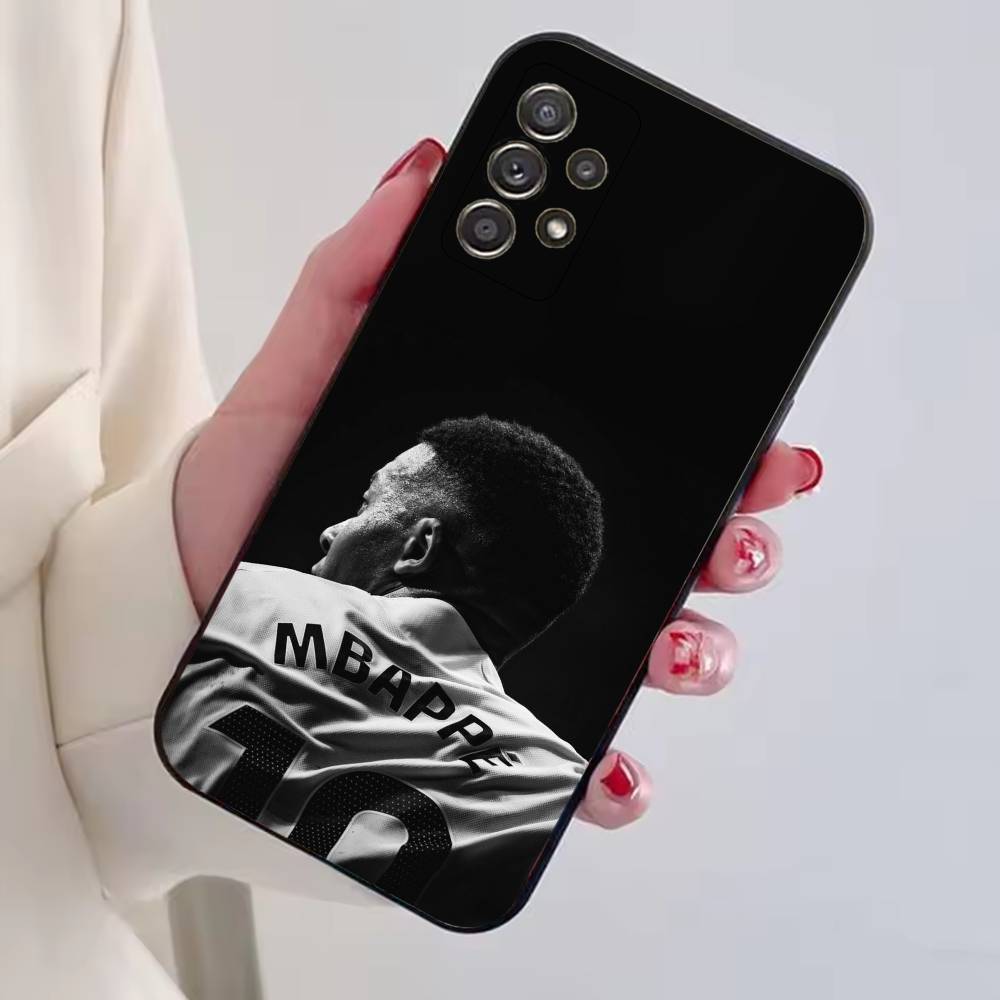 Football S-Star M-MbappeS-S Phone Case For Samsung S25,S24,S21,S22,S23,S30,Ultra,S20,Plus,Fe,Soft Silicone Black Cover
