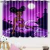 Bed Chamber Blackout Style Drapes Ombre Beauty Mermaid Fish Scale Thermal Insulated Room Darkening Drapes for Living Area Room Drapes