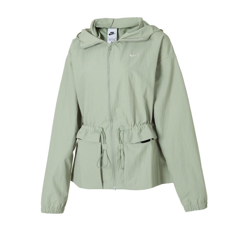 

Nike Oversized Hooded Zipper Solid Jacket Women jackets Green FN3670-370 L