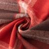 Red and Green Check Scarf for Women, Winter, High-end Feel, Warm, Versatile, with Flowing Tassels, Shawl-style.