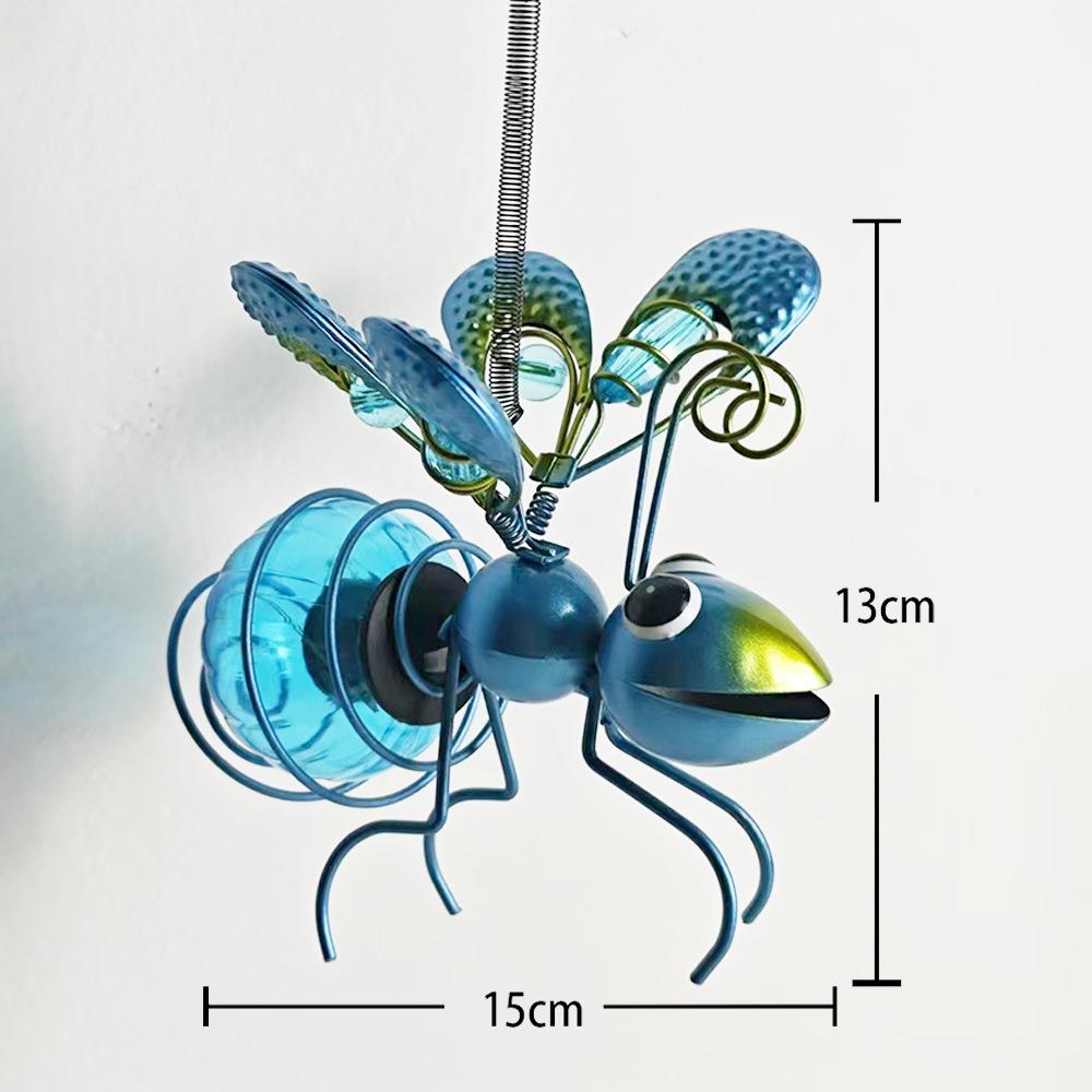 Waterproof Solar Insect Garden Lights: Bee, Dragonfly & Butterfly Hanging Ornaments
