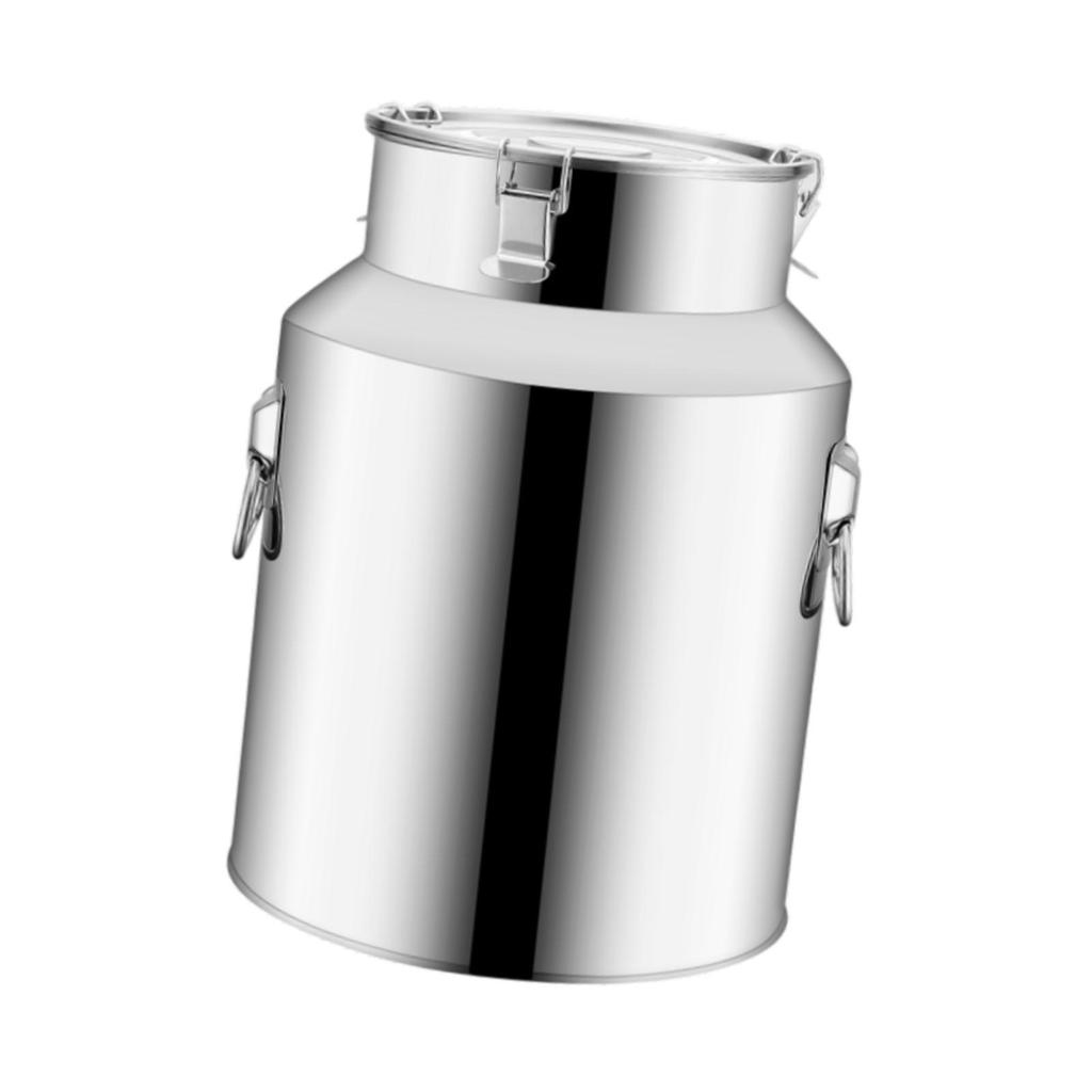 Coffee Canister Stainless Steel Barrel Milk Transport Container Sealed Bean Cereal