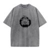 Premium Cotton Mans Short Sleeve Stylish Compass Vintage Washed T Shirts Geek Tees Retro Gift ONeck Washed T Shirts