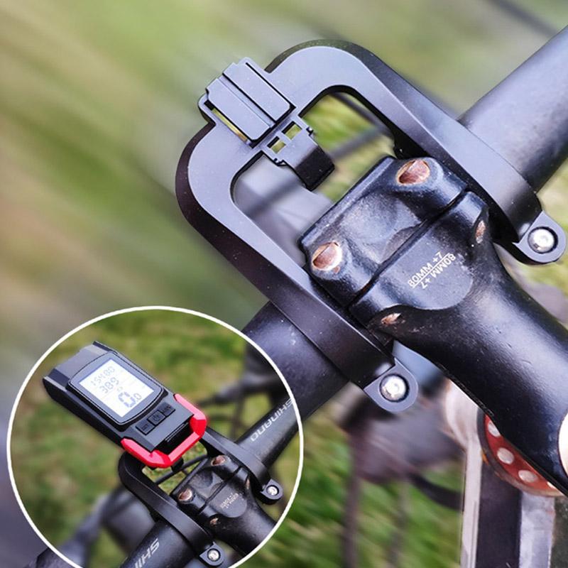 Bicycle Headlight Light Extension Bracket Stand Bike Lamp Holder Clip Headlamp