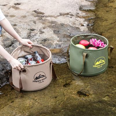 20L Outdoor Folding Bucket Waterproof Foldable Water Sink Bucket Travel Camping Water Bag Picnic Fishing Storage Box