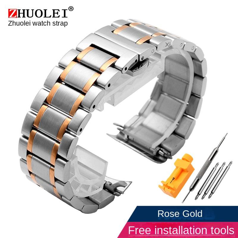 Stainless Steel Strap for Armani AR5906 AR5905 AR5890 AR5889 5858 5920 5919 Man 23mm Woman 20mm Folding Clasp Watchband Bracelet