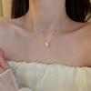 Simple long pearl necklace fashion ins design sense collarbone chain Y type personality temperament versatile item decoration