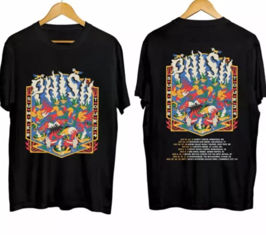Phish Summer 2026 Tour Shirt Phish Band Fan Shirt Heavyweight T-shi shirt XXXL