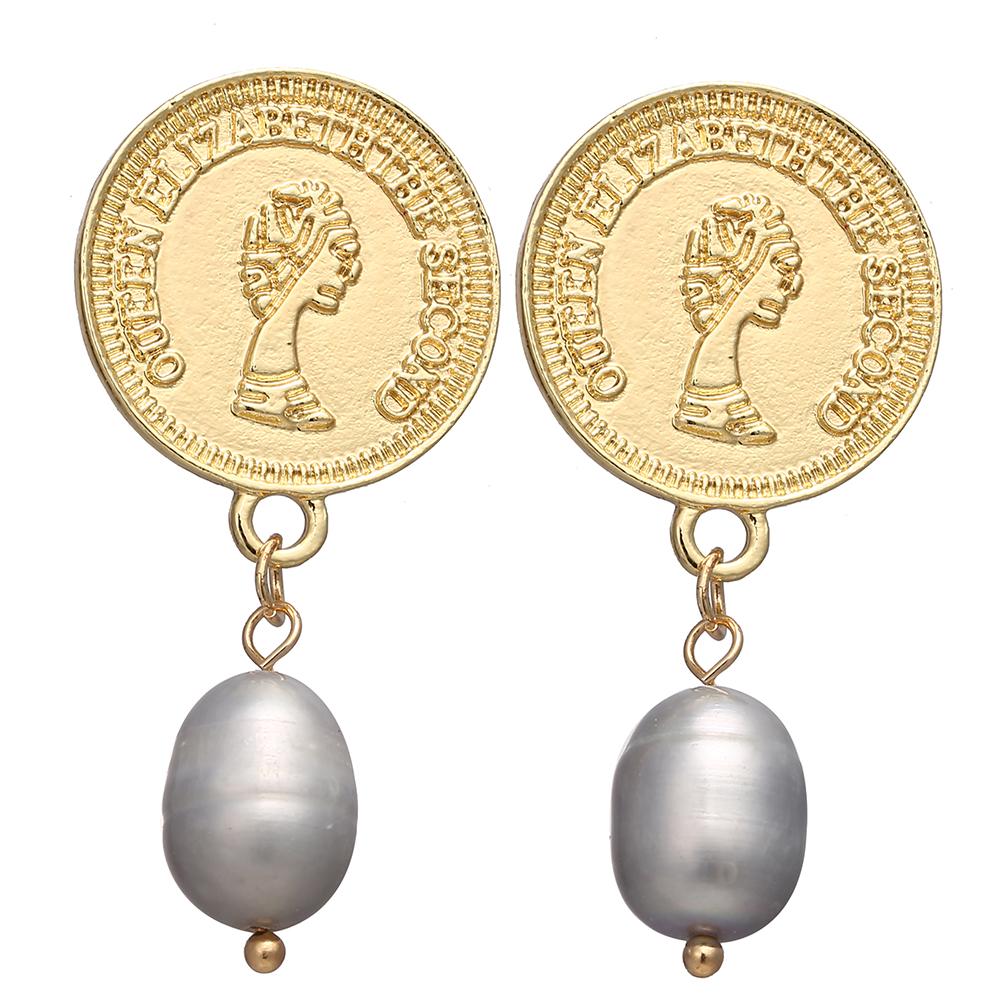 Women Retro Simple Pearl All Matching Delicate Earrings