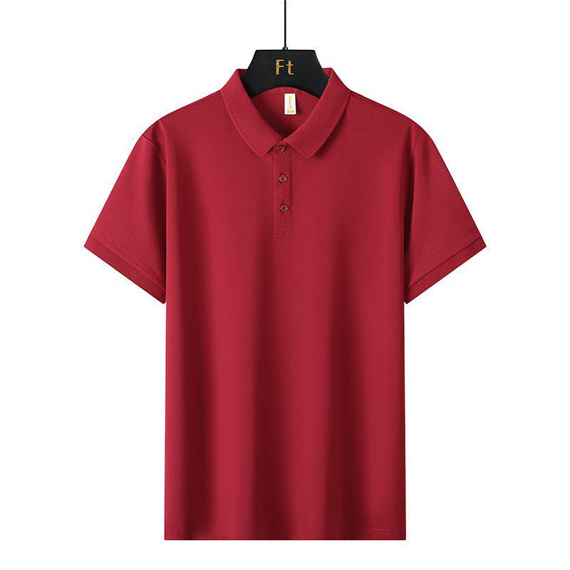 Polo Casual da Uomo 2026 ad Alta Elasticità - Manica Corta, Fine Cotone Imitazione, Collo a Revers.