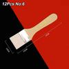 12Pcs/Set White Art Paint Brush Set Barbecue Brush  for Acrylic Oil Paint Varnishes Watercolor