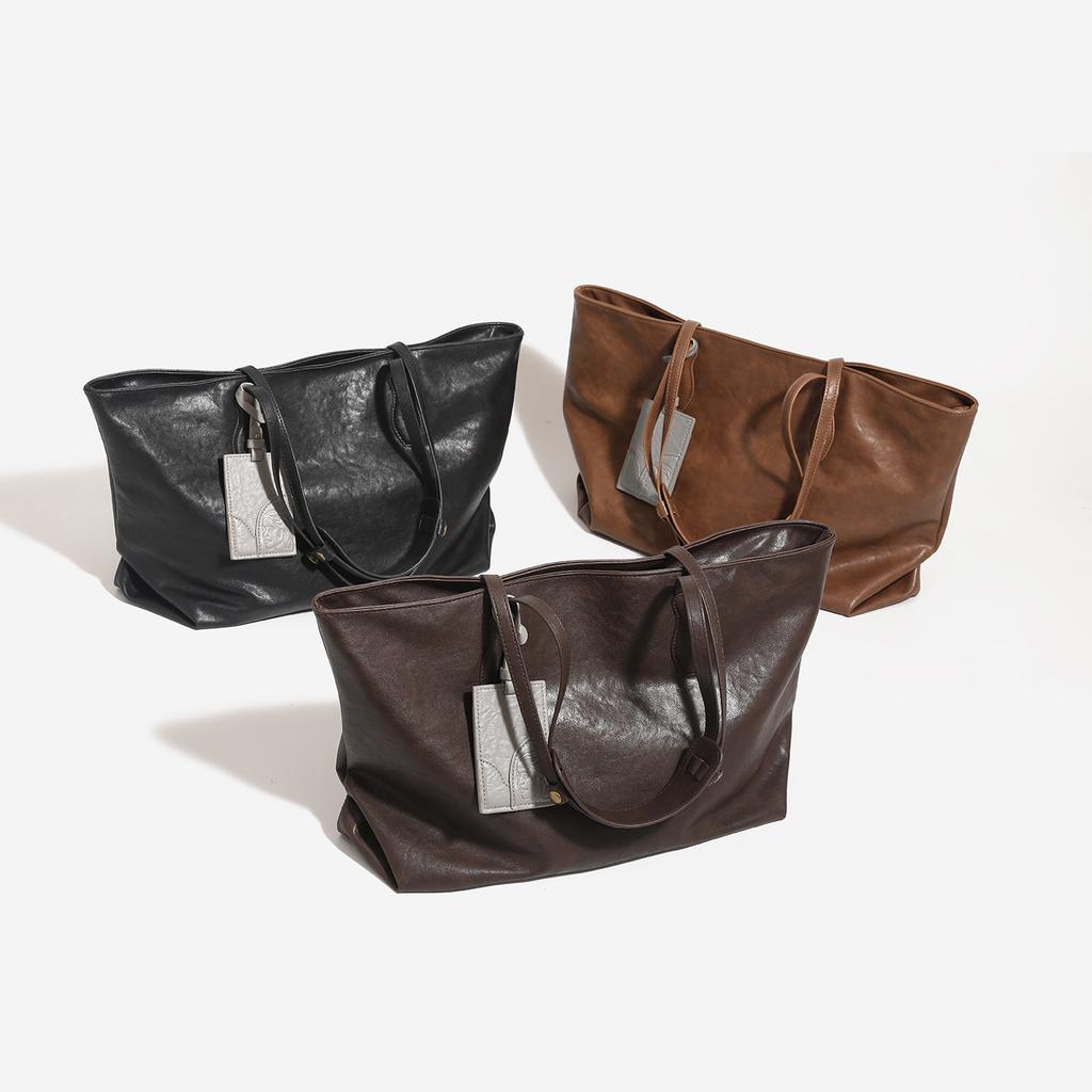 Fashionable and Simple Tote Bag, Large-capacity Commuter Student Class Shoulder Bag