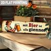 Retro Metal Wall Art for Home Office Beer Bar Decor