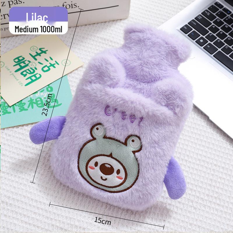 Large Hot Water Bottle - Versatile Hand Warmer & Belly Heat Pack with Water Injection