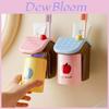 House Shape Plastic Magnetic Toothbrush Cup Holder Set With Storage For Bathroom Organization