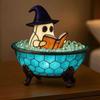 Ghost Reading Book Lamp Usb Rechargeable Halloween Nightlight For Kids And Teens