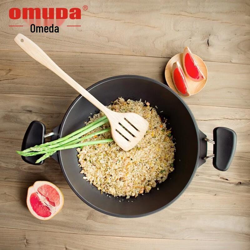 Oumeida Cast Aluminum Non-Stick Wok with Lid 33cm