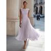 Elegant Vacation Party Cowl Neck Dress for Cross-border Export