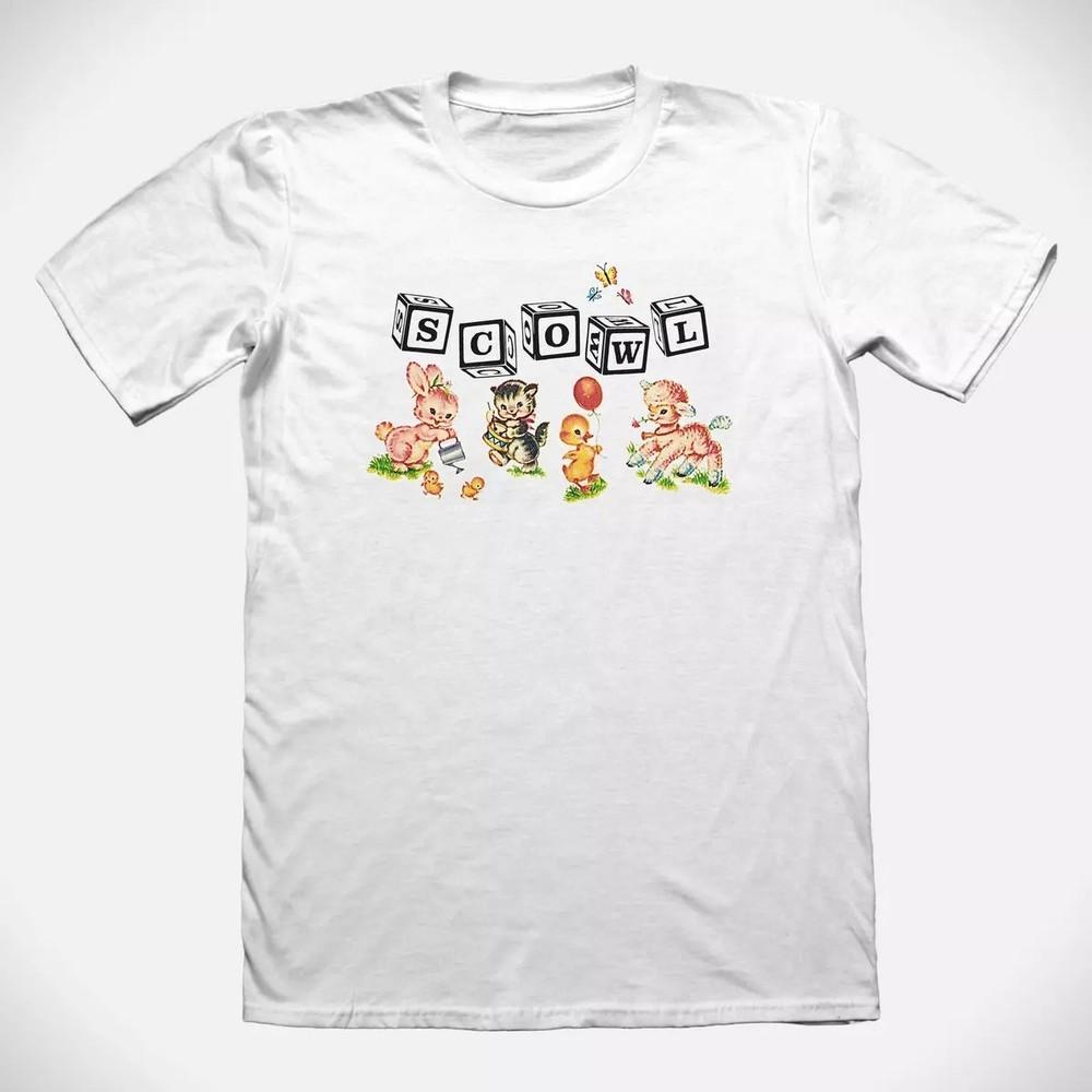 NEW Scowl Band Logo Short Sleeve Gift For Fan S to 5XL White T-shirt CM356 Unisex T-Shirt XXXL