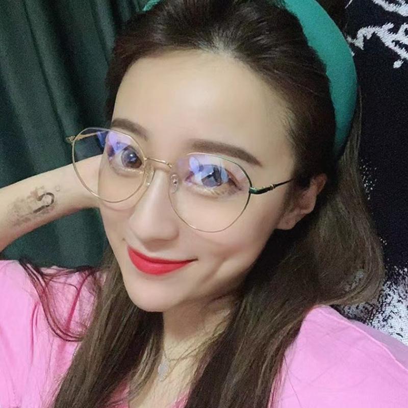 

Ретро Унисекс Многоугольные Очки с Защитой от Синего Света Металлическая Оправа Плоские Линзы Удобные Прозрачные Очки Для Женщин Мужчин розового золота