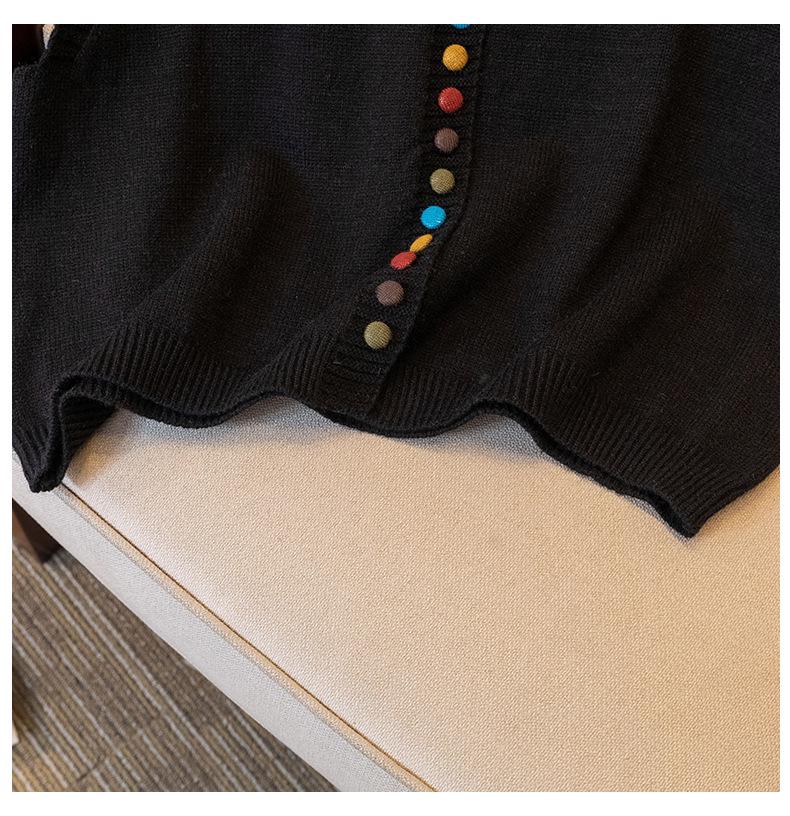 Retro Korean-Style Colorful Button Knit Vest for Women - Versatile and Stylish Spring Fashion