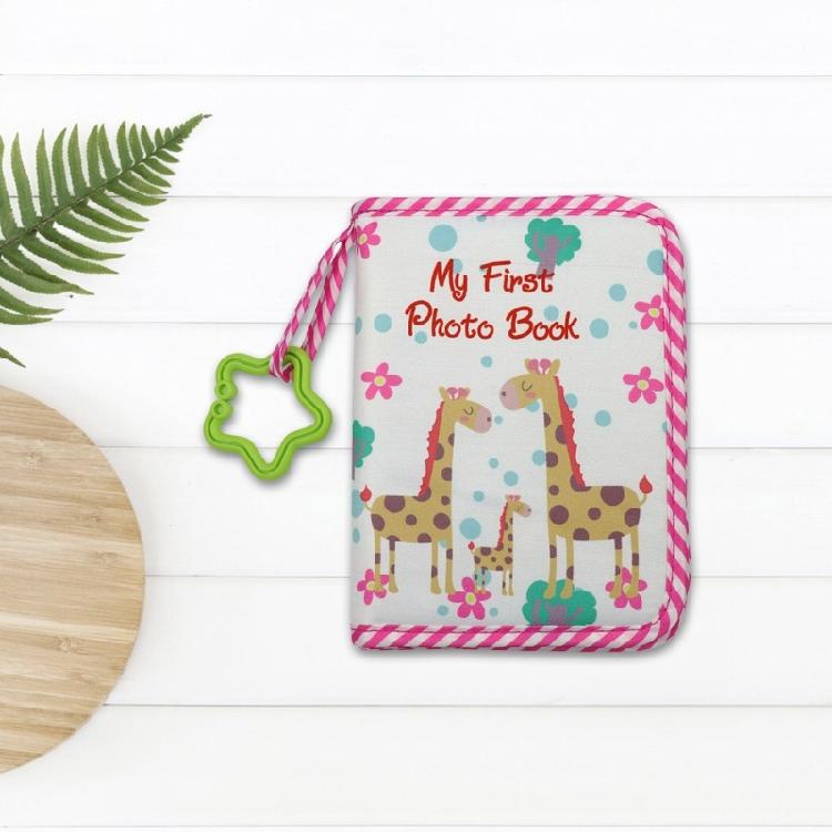 Eerste Jaar Baby Herinneringen Fotoalbum Zacht Stoffen Fotoboek voor het Vastleggen van Speciale Herinneringen met Spiegelende Babydouche Cadeau