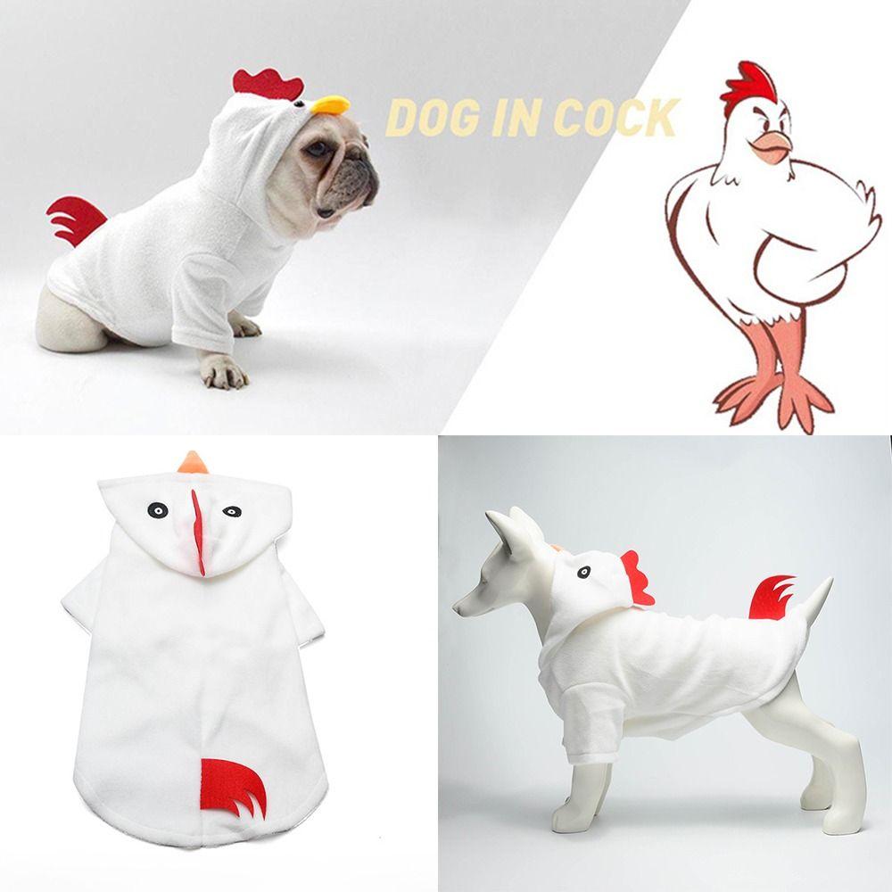 Funny Puppy Halloween Chicken Coat Polyester Dog Cosplay Costume  Pet Supplies