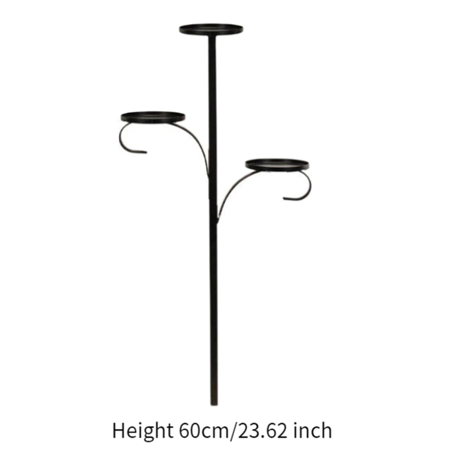 

Black Triple Tree Topper Candle Holder Metal Triple Tree Topper Stand to Christmas Display Candles or Party Decor Hotel Festival чорний