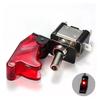 Auto Car Boat Truck Illuminated Led Toggle Switch With Safety Aircraft Flip Up Cover Guard 12V20A transparent Switches4
