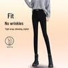 High-Waist Fleece-Lined Black Leggings for Women: Perfect for Autumn & Winter, Elastic, Tight-Fitting, Plus Size Available, Skinny Pencil Pants.