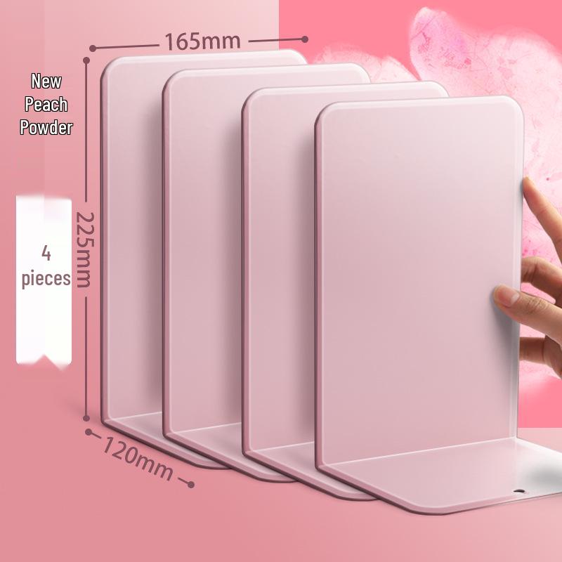 2-Piece Retractable Metal Book Stand and Bookend for Students
