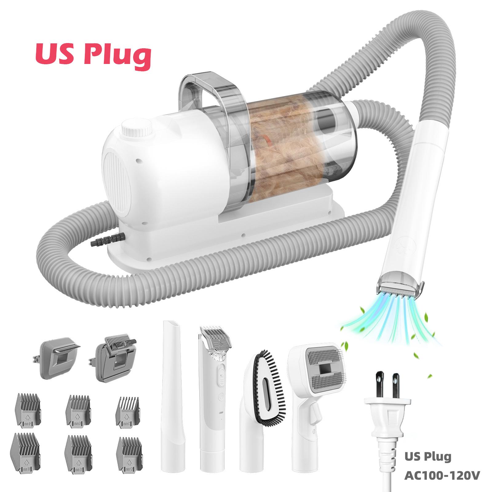 

Пылесос для шерсти собак 6 в 1 и набор для груминга кошек и собак, пылесос для груминга домашних животных с вместимостью 2,5 л, большая мощность всасывания и низкий уровень шума, очиститель шерсти домашних животных