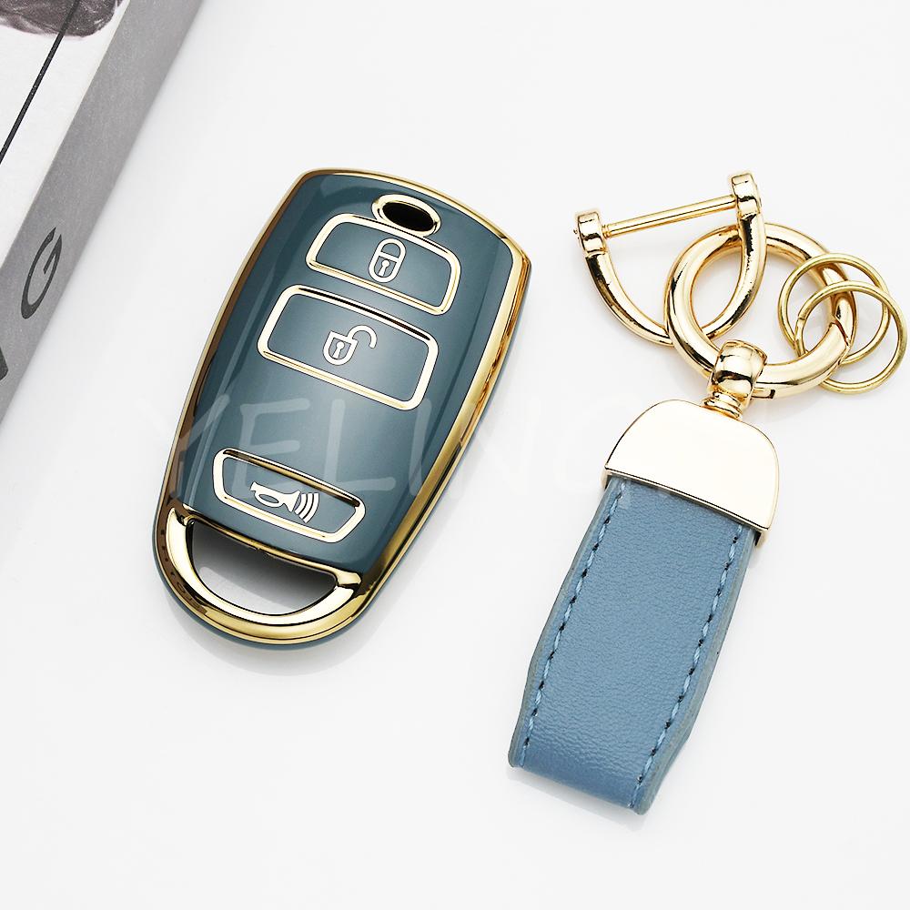 Tpu Protector Car Remote Key Shell Fob For Kia Grand Sedona Carnival Car Key Case Cover Holder Keychain Accessories