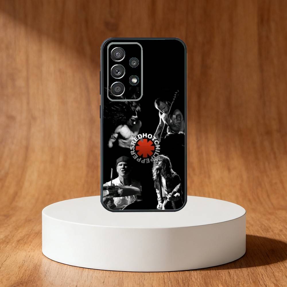 Red Hot C-Chili Peppers Band Phone Case For Samsung S25,S24,S21,S22,S23,S30,Ultra,S20,Plus,Fe,Note,10,9,5G Black Cover