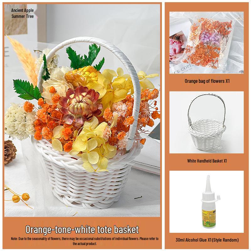 Back-to-School Gift: DIY Eternal Flower Mini Basket Ornament for Team Building & Decoration